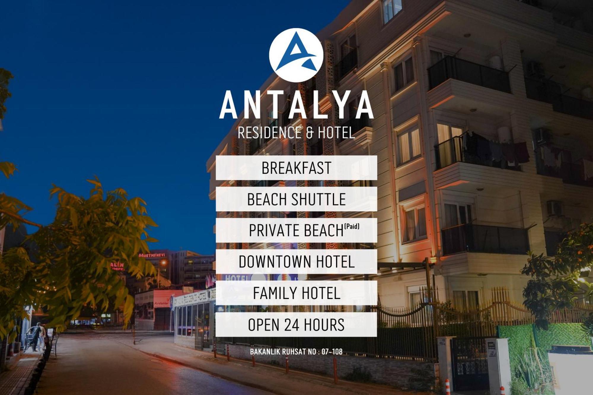 Antalya Residence Hotel מראה חיצוני תמונה
